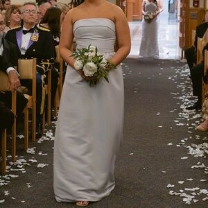 Amsale Rene bridesmaid dress- Platinum size 8